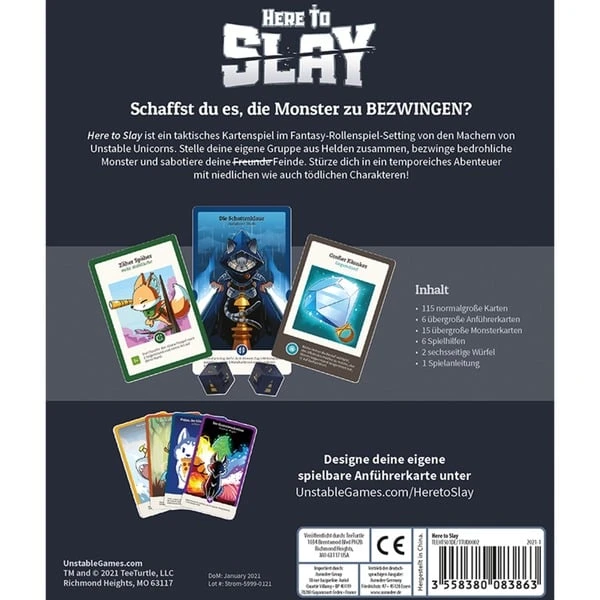 Asmodee Here To Slay, Kartenspiel 5 Asmodee Here To Slay, Kartenspiel – Bild 5