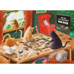 Asmodee Puzzle Exploding Kittens - Cats In Quarantine -Günstiger Spielwarenladen Asmodee Puzzle Exploding Kittens Cats in Quarantine@@1901682 2