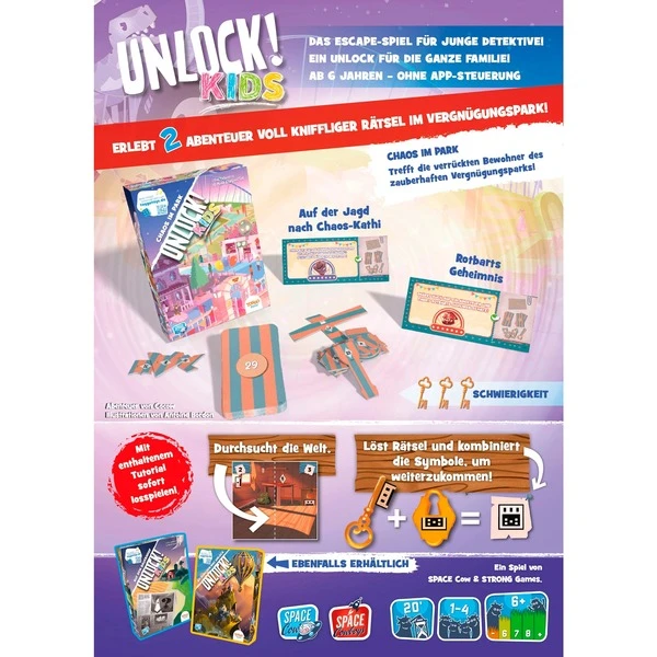 Asmodee Unlock! Kids - Chaos Im Park, Kartenspiel 4 Asmodee Unlock! Kids - Chaos Im Park, Kartenspiel – Bild 4