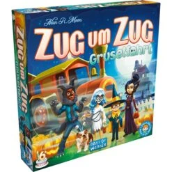 Asmodee Zug Um Zug: Gruselfahrt, Brettspiel