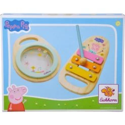 Eichhorn Peppa Pig Holz-Musikset, Musikinstrument -Günstiger Spielwarenladen Eichhorn Peppa Pig Holz Musikset Musikinstrument@@1915505 2