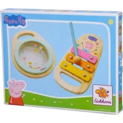 Eichhorn Peppa Pig Holz-Musikset, Musikinstrument -Günstiger Spielwarenladen Eichhorn Peppa Pig Holz Musikset Musikinstrument@@1915505 3