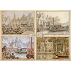 Jumbo Puzzle Anton Pieck, Kanalboote -Günstiger Spielwarenladen Jumbo Puzzle Anton Pieck Kanalboote@@1725019 3