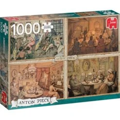 Jumbo Puzzle Anton Pieck, Unterhaltung Im Wohnzimmer