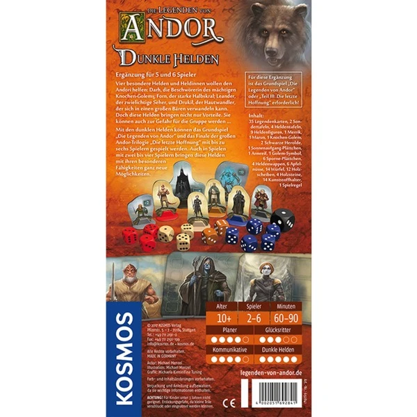 KOSMOS Die Legenden Von Andor - Dunkle Helden, Brettspiel 2 KOSMOS Die Legenden Von Andor - Dunkle Helden, Brettspiel – Bild 2