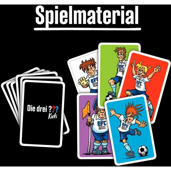 KOSMOS Die Drei ??? Kids - Fußball-Alarm, Kartenspiel 2 KOSMOS Die Drei ??? Kids - Fußball-Alarm, Kartenspiel – Bild 2