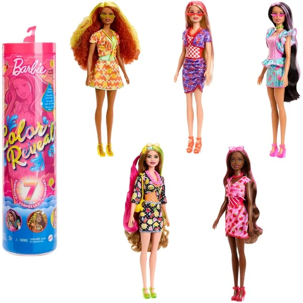 Mattel Barbie Color Reveal Barbie Sweet Fruit Series, Puppe