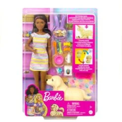 Mattel Barbie Puppe (brünett) Mit Hund Und Welpen -Günstiger Spielwarenladen Mattel Barbie Puppe br nett mit Hund und Welpen@@1806321 6