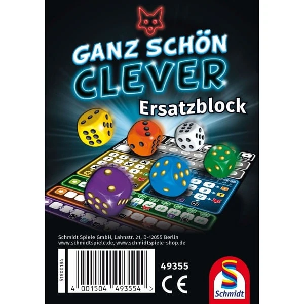 Schmidt Spiele Ganz Schön Clever! Einzelblock, Würfelspiel 1 Schmidt Spiele Ganz Schön Clever! Einzelblock, Würfelspiel