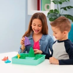 Spin Master Kinetic Sand - Sandbox Set Grün, Spielsand -Günstiger Spielwarenladen Spin Master Kinetic Sand Sandbox Set gr n Spielsand@@100007973 3